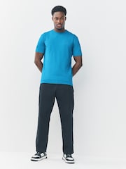 Sky Blue - BOSS Regular Fit Logo T-Shirt - Image 2 of 5