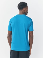Sky Blue - BOSS Regular Fit Logo T-Shirt - Image 3 of 5