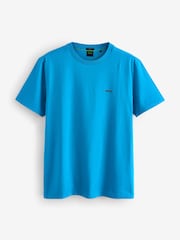 Sky Blue - BOSS Regular Fit Logo T-Shirt - Image 5 of 5