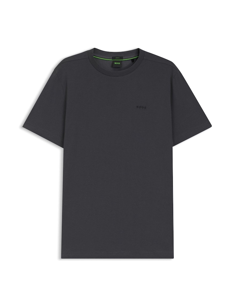 BOSS Dark Grey Regular Fit Logo T-Shirt - Image 1 of 1