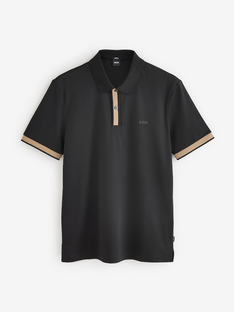 BOSS Black Phillipson Contrast Placket Polo Shirt - Image 1 of 1