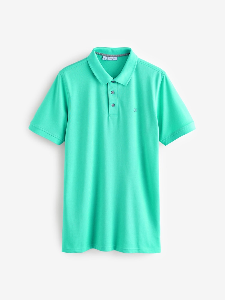 Calvin Klein Golf Light Green Planet Polo Shirt - Image 5 of 5