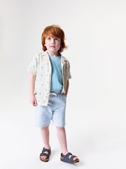 Crew Clothing Blue 100% Cotton Twill Shorts - Image 1 of 2