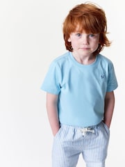 Crew Clothing Blue 100% Cotton Twill Shorts - Image 2 of 2