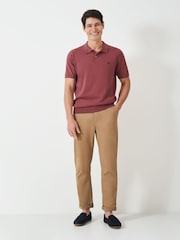 Crew Clothing Knitted Jersey Polo Shirt - صورة 3 من 5