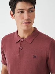Crew Clothing Knitted Jersey Polo Shirt - صورة 4 من 5