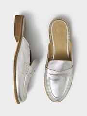 Crew Clothing Grey Backless Loafers - Image 2 of 4