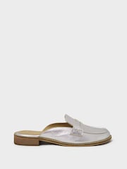 Crew Clothing Grey Backless Loafers - Image 3 of 4