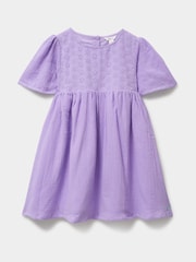 Crew Clothing 100% Cotton Broderie Anglaise Dress - Imagen 3 de 5