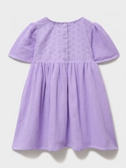 Crew Clothing 100% Cotton Broderie Anglaise Dress - Imagen 4 de 5