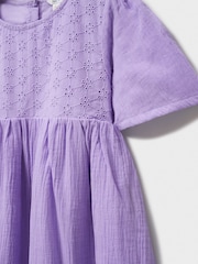 Crew Clothing 100% Cotton Broderie Anglaise Dress - Imagen 5 de 5