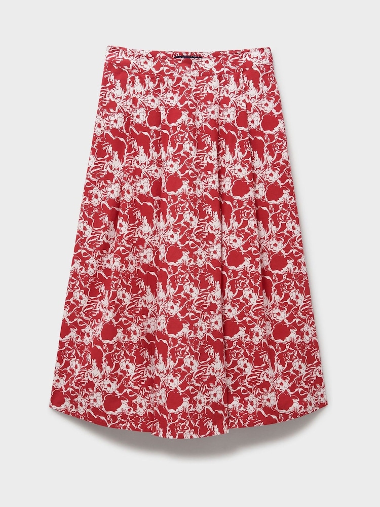 Crew Clothing Red Gabby 100% Cotton Skirt - Image 5 of 5