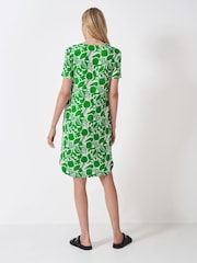 Crew Clothing Green Lea 100% Linen Blend Shirt Dress - Image 2 of 5