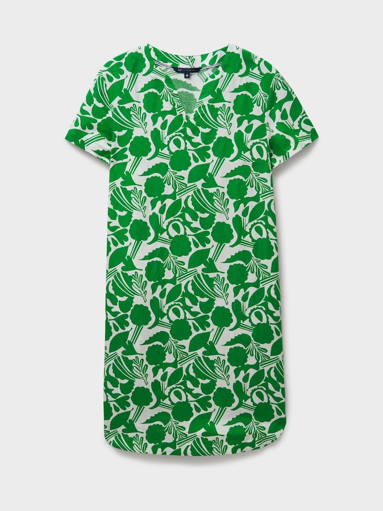 Crew Clothing Green Lea 100% Linen Blend Shirt Dress - Image 5 of 5 Crew Clothing Green Lea 100% Linen Blend Shirt Dress - Image 5 of 5