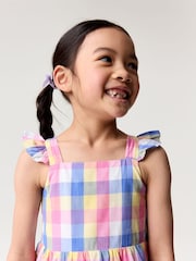 Crew Clothing Yellow 100% Cotton Tiered Dress - Image 2 of 5