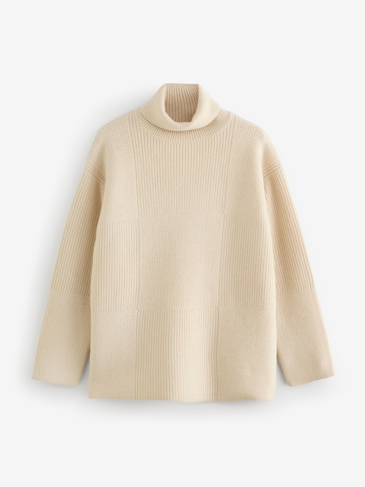Joseph Cream High Neck Long Sleeve Soft Wool Jumper - Image 1 of 1