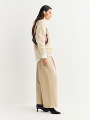 Joseph Cream High Neck Long Sleeve Soft Wool Jumper - Image 3 of 6
