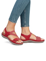 Rieker Womens Red Hook & Loop Shoes - Image 1 of 6