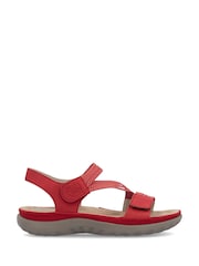 Rieker Womens Red Hook & Loop Shoes - Image 2 of 6