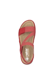 Rieker Womens Red Hook & Loop Shoes - Image 5 of 6