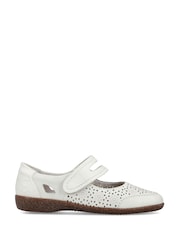Rieker Womens Hook & Loop White Shoes - Image 2 of 7