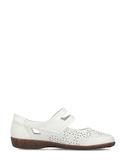 Rieker Womens Hook & Loop White Shoes - Image 3 of 7