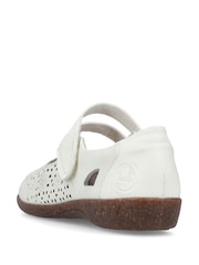 Rieker Womens Hook & Loop White Shoes - Image 6 of 7