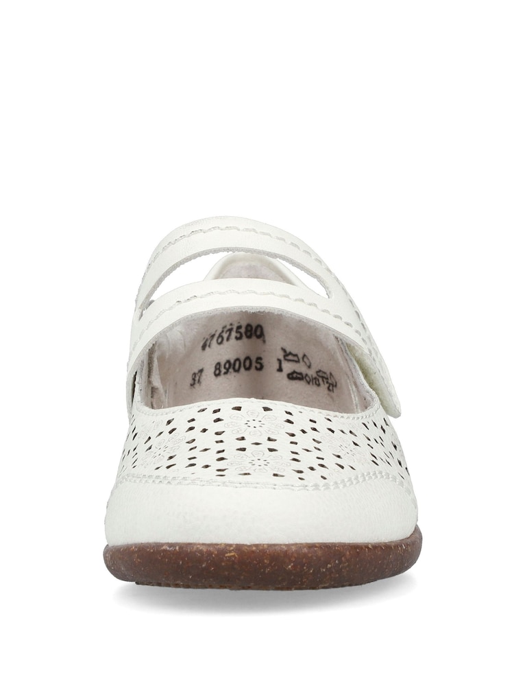 Rieker Womens Hook & Loop White Shoes - Image 7 of 7 Rieker Womens Hook & Loop White Shoes - Image 7 of 7
