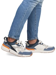 Rieker Mens Blue Sport Elasticated Shoes - Image 1 of 6