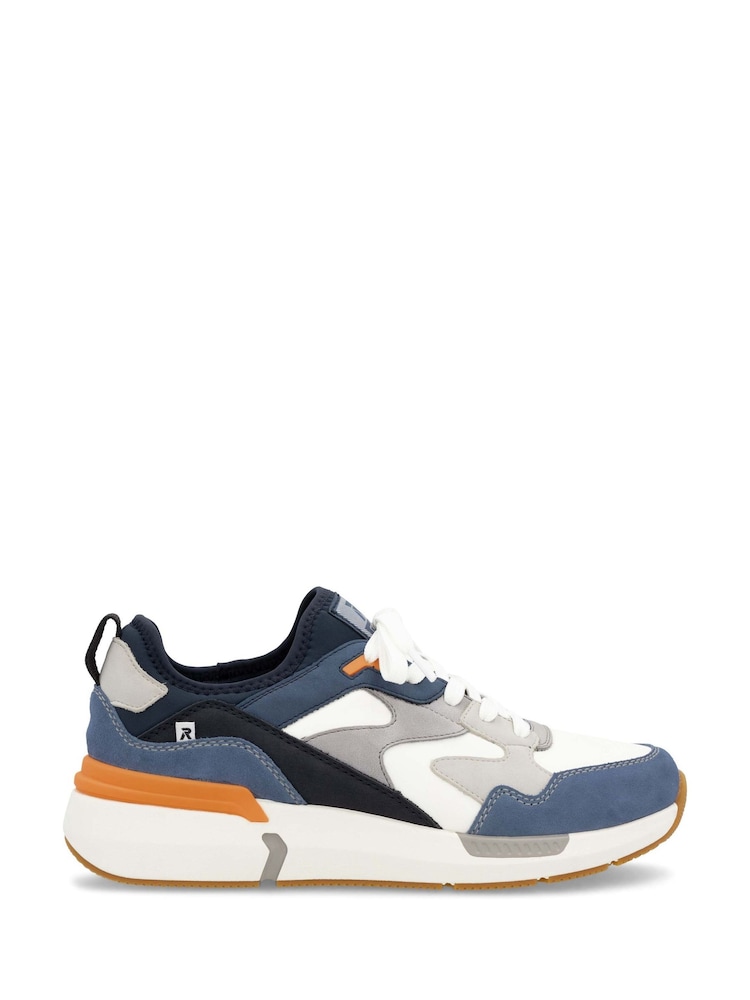 Rieker Mens Blue Sport Elasticated Shoes - Image 2 of 6