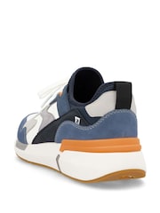 Rieker Mens Blue Sport Elasticated Shoes - Image 4 of 6