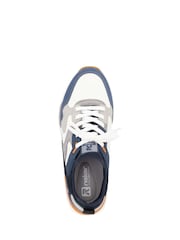 Rieker Mens Blue Sport Elasticated Shoes - Image 5 of 6