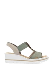 Rieker Womens Green Elasticated Shoes - Image 2 of 4
