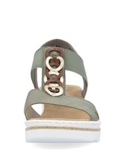 Rieker Womens Green Elasticated Shoes - Image 3 of 4