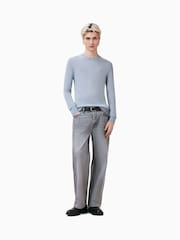 Синій - Джемпер Allsaints Mode Merino Crew - Image 3 of 8