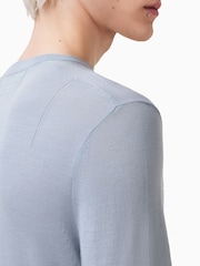 Синій - Джемпер Allsaints Mode Merino Crew - Image 4 of 8