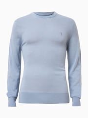 Синій - Джемпер Allsaints Mode Merino Crew - Image 8 of 8