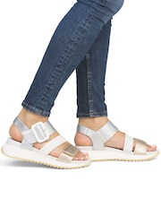 Rieker Womens Gold Sport Hook & Loop Shoes - Image 1 of 6