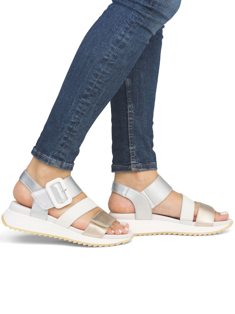Rieker Womens Gold Sport Hook & Loop Shoes - Image 1 of 6