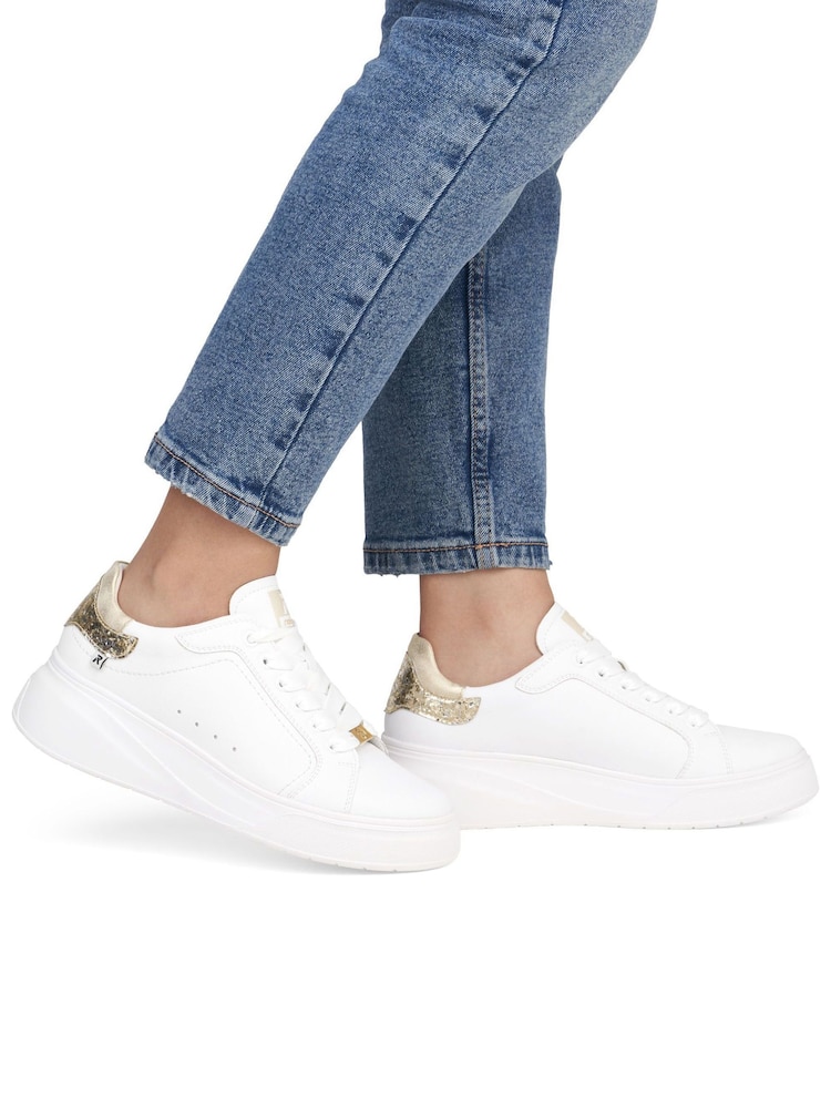 Rieker Womens Sport Lace-Up White Shoes - Image 1 of 6