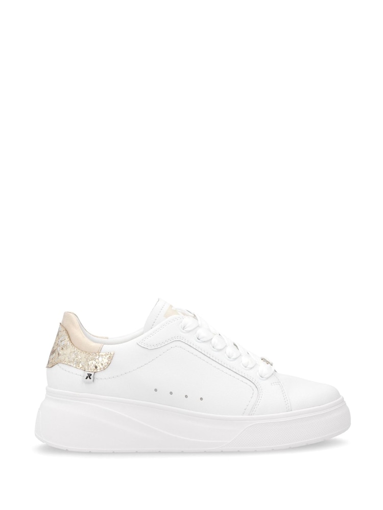 Rieker Womens Sport Lace-Up White Shoes - Image 2 of 6