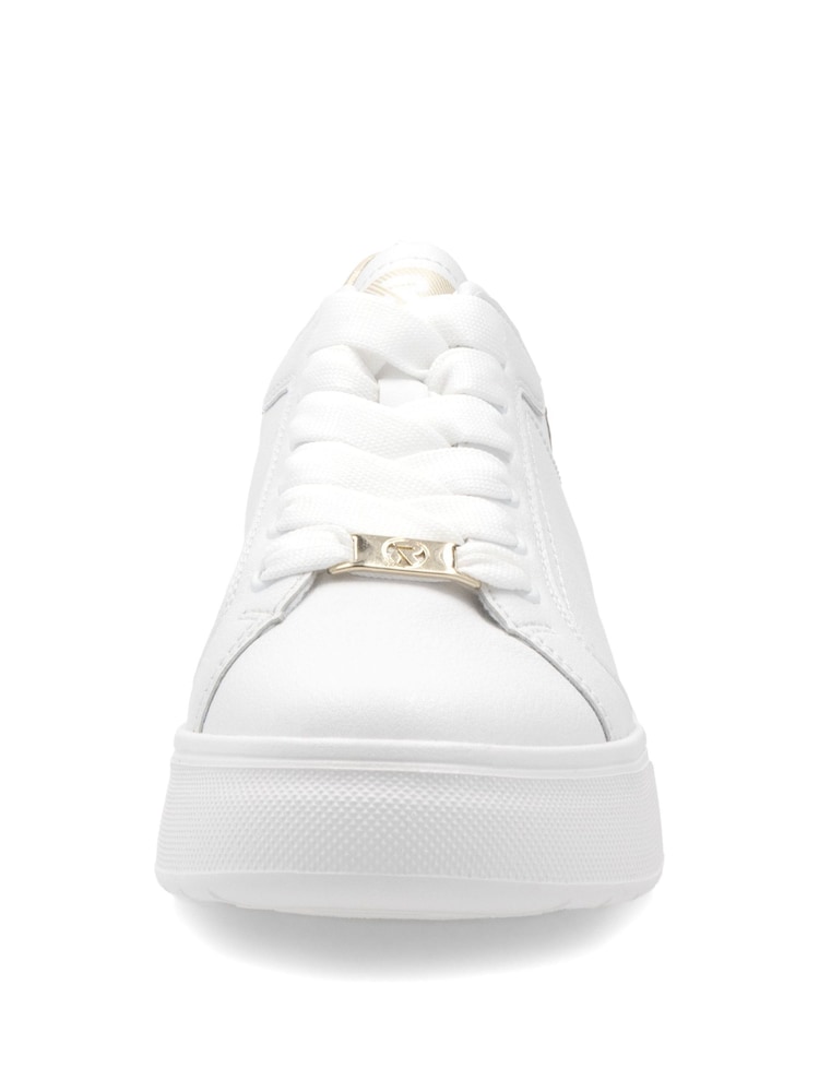 Rieker Womens Sport Lace-Up White Shoes - Image 3 of 6
