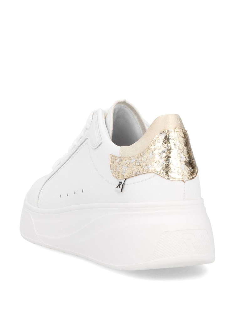 Rieker Womens Sport Lace-Up White Shoes - Image 4 of 6