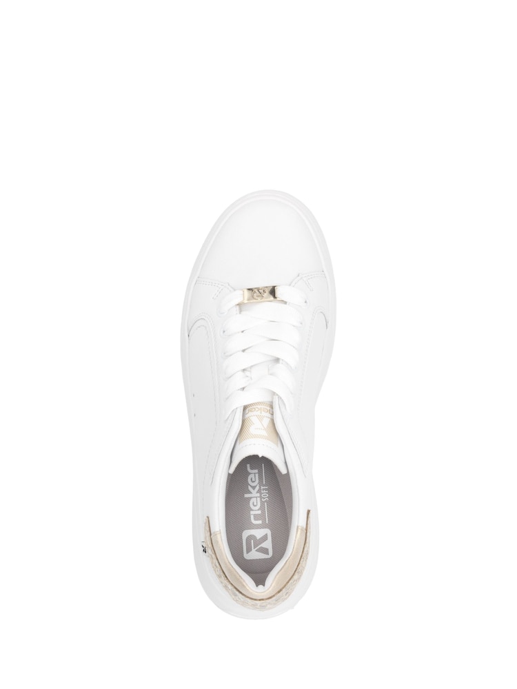 Rieker Womens Sport Lace-Up White Shoes - Image 5 of 6