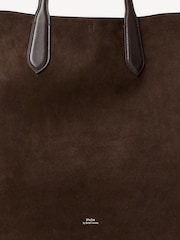Polo Ralph Lauren Brown Bellport Suede Tote Bag - Image 6 of 7