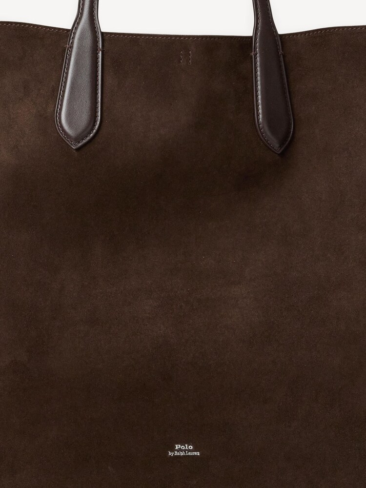 Polo Ralph Lauren Brown Bellport Suede Tote Bag - Image 6 of 6