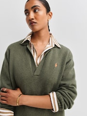 Polo Ralph Lauren Green Sweater Dress - Image 6 of 11