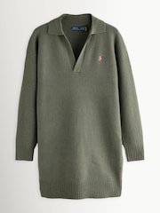 Polo Ralph Lauren Green Sweater Dress - Image 7 of 11