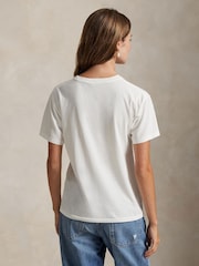 Polo Ralph Lauren White Knit T-Shirt - Image 2 of 5