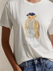 Polo Ralph Lauren White Knit T-Shirt - Image 3 of 5